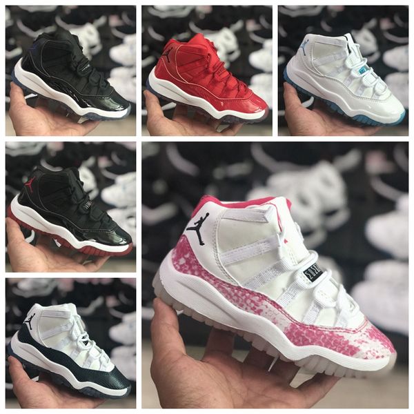 2019 kids 11 11s space jam bred concord gym red basketball shoes children boy girls retro white pink snakeskin midnight navy sneakers, Black
2019 kids 11 11s space jam bred concord gym red basketball shoes children boy girls retro white pink snakeskin midnight navy sneakers, Black