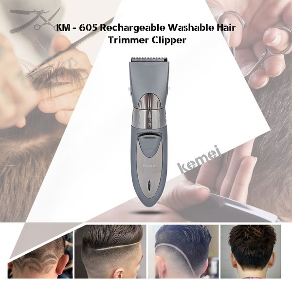 kemei km-605 rechargeable hair trimmer shaver razor cordless adjustable clipper washable electric razor cilpper electric hair clippe sweet07
kemei km-605 rechargeable hair trimmer shaver razor cordless adjustable clipper washable electric razor cilpper electric hair clippe sweet07