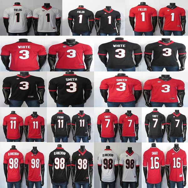 college football jersey 3 zamir white jersey 98 blankenship 11 fromm 7 swift 3 smith 1 fields 16 smart ncaa georgia bulldogs jerseys, Black
college football jersey 3 zamir white jersey 98 blankenship 11 fromm 7 swift 3 smith 1 fields 16 smart ncaa georgia bulldogs jerseys, Black