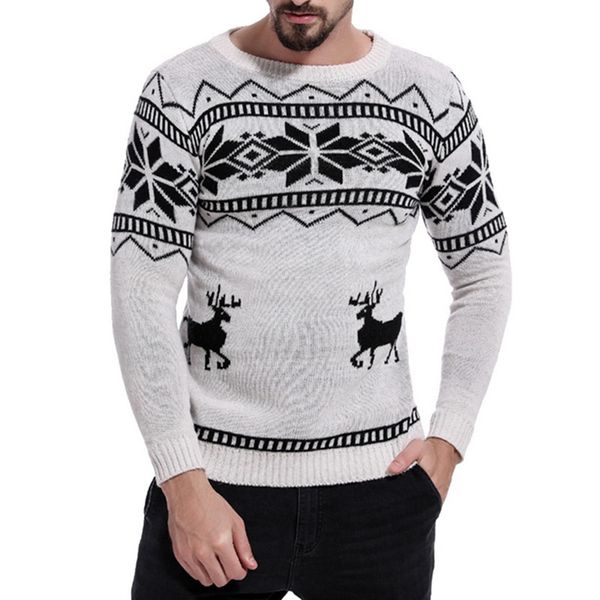 shujin 2019 mens casual slim fit knitted pullovers o-neck print sweaters christmas pattern sweater jumper long sleeve knitwear, White;black
shujin 2019 mens casual slim fit knitted pullovers o-neck print sweaters christmas pattern sweater jumper long sleeve knitwear, White;black