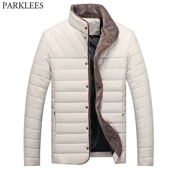 winter brand men white button down jacket 2018 casual thicken warm fleece edge fashion outwear cotton-padded jackets and coats, Black
winter brand men white button down jacket 2018 casual thicken warm fleece edge fashion outwear cotton-padded jackets and coats, Black