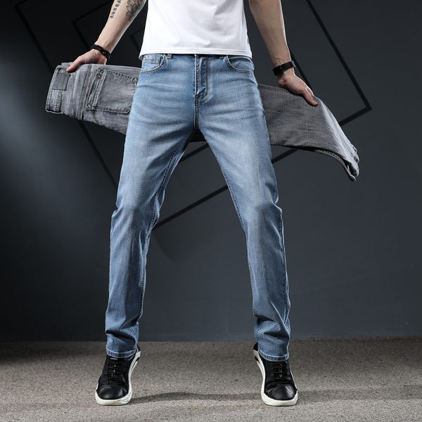 blue jeans for men straight trousers male soft slim fit business denim designer casual biker pants pantalon hombre
blue jeans for men straight trousers male soft slim fit business denim designer casual biker pants pantalon hombre