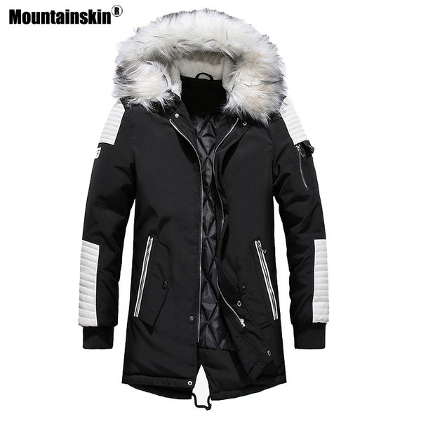 moutainskin winter men's coat fur hooded long cotton jacket male casual parkas fashion thick warm coats men brand clothing sa611, Black
moutainskin winter men's coat fur hooded long cotton jacket male casual parkas fashion thick warm coats men brand clothing sa611, Black