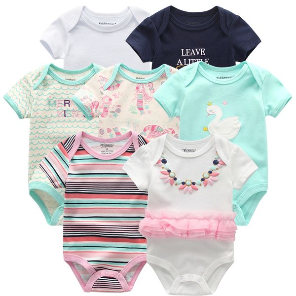 baby rompers summer 7pcs/lots infant collar cotton clothes newborn boy girl clothing toddlers roupas de bebe outfits jumpsuit t200706, Blue
baby rompers summer 7pcs/lots infant collar cotton clothes newborn boy girl clothing toddlers roupas de bebe outfits jumpsuit t200706, Blue