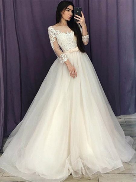 lace bridal gowns latest luxury beading long sleeve muslim wedding gowns with long train sequined lace wedding dresses turke robe de mariage, White
lace bridal gowns latest luxury beading long sleeve muslim wedding gowns with long train sequined lace wedding dresses turke robe de mariage, White