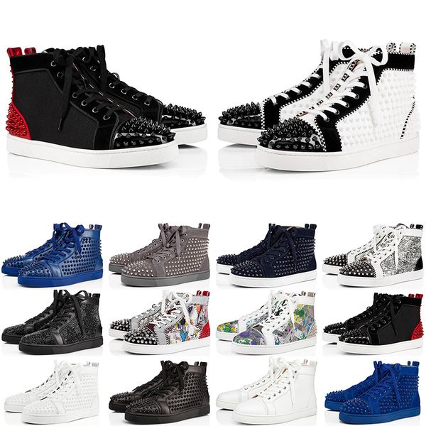 2020 red bottoms shoes studded spikes flat sneakers for men women glitter party genuine leather casual des chaussures 36-47, Black
2020 red bottoms shoes studded spikes flat sneakers for men women glitter party genuine leather casual des chaussures 36-47, Black