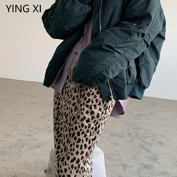 autumn and winter leopard half length skirt back fork faldas mujer moda elastic waist faldas, Black
autumn and winter leopard half length skirt back fork faldas mujer moda elastic waist faldas, Black