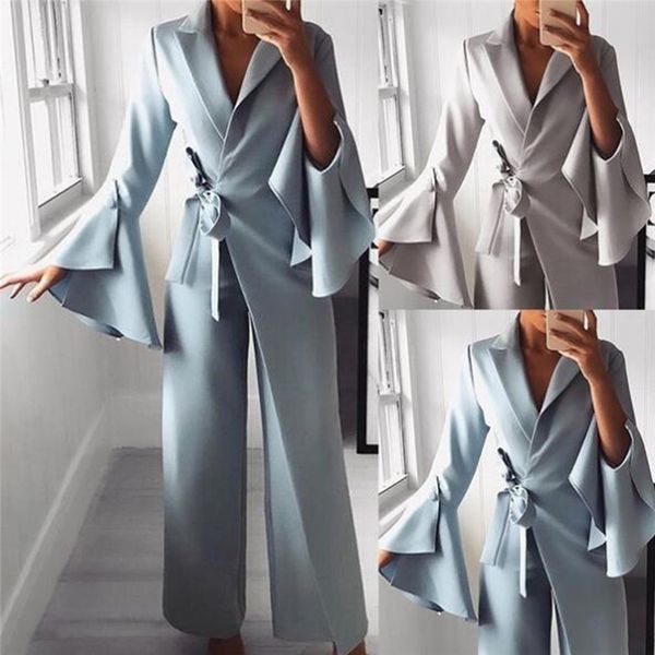asymmetrical horn sleeves jumpsuit fashion temperament fake two-piece sleeve ruffled belt with jumpsuit unique, Black;white
asymmetrical horn sleeves jumpsuit fashion temperament fake two-piece sleeve ruffled belt with jumpsuit unique, Black;white