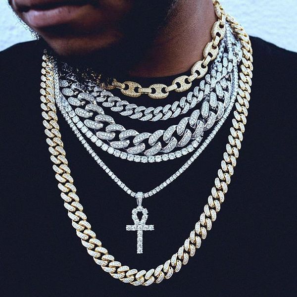 fashion iced out chain necklace 18" 24" 28" gold silver rose gold 3 color hip punk rock style jewelry for men women
fashion iced out chain necklace 18" 24" 28" gold silver rose gold 3 color hip punk rock style jewelry for men women