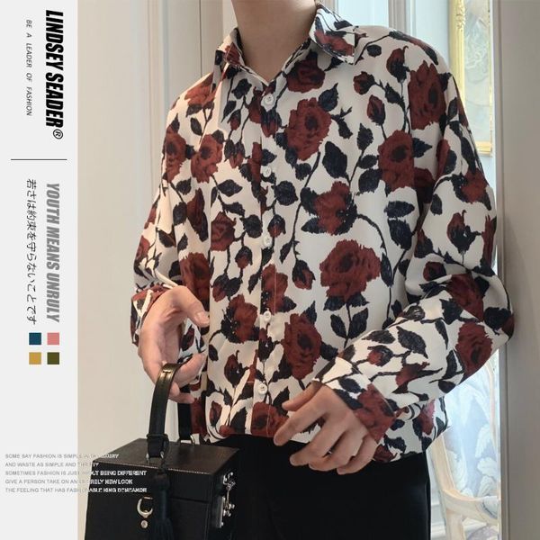 men's casual shirts lindsey seader mens tie-dyed flowers printed long sleeve 2021 male vintage hawaiian shirt dress streetwear, White;black
men's casual shirts lindsey seader mens tie-dyed flowers printed long sleeve 2021 male vintage hawaiian shirt dress streetwear, White;black