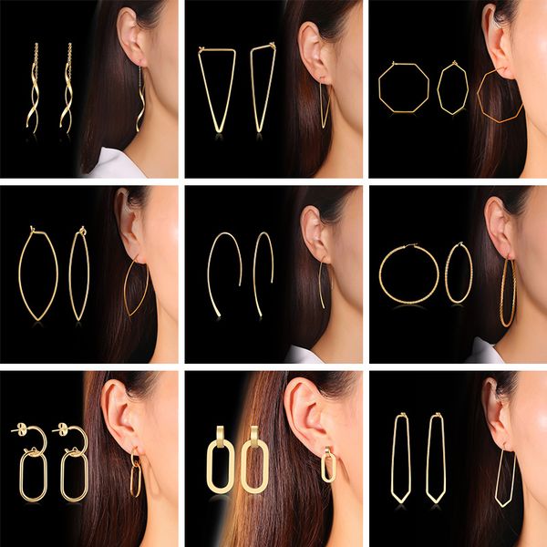 womens spiral bar chain threader earrings long drop earrings gold silver color stainless steel curved twist dangle
womens spiral bar chain threader earrings long drop earrings gold silver color stainless steel curved twist dangle
