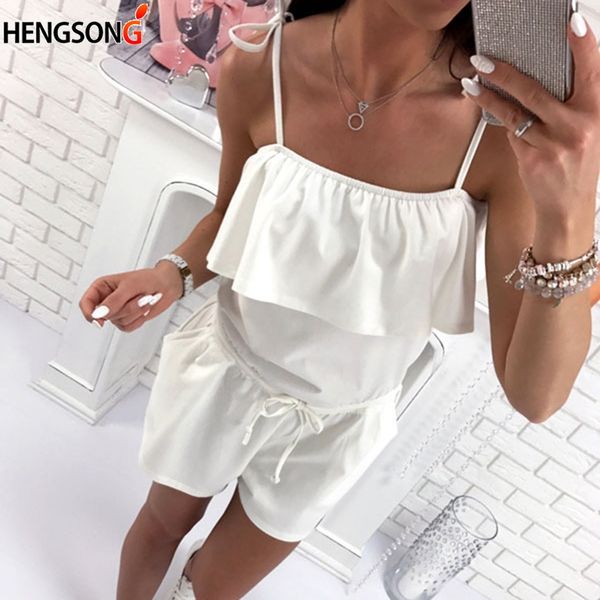 2018 new tracksuit women's set summer playsuits off shoulder jumpsuit sling ruffles rompers women sportswear outdoor running set, White;black
2018 new tracksuit women's set summer playsuits off shoulder jumpsuit sling ruffles rompers women sportswear outdoor running set, White;black