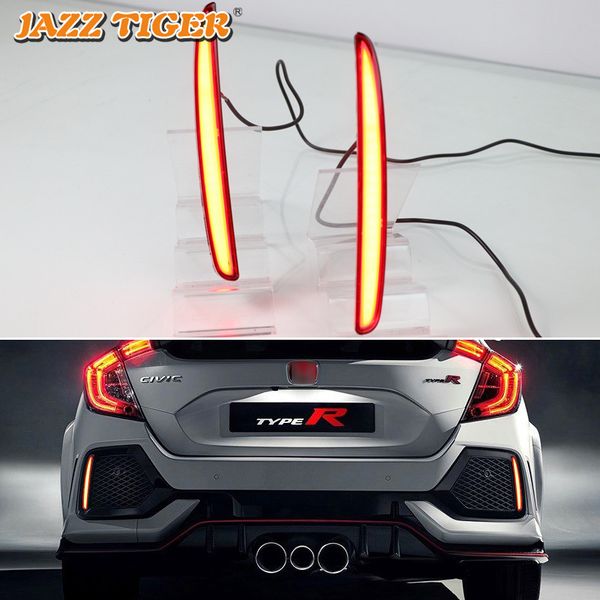 jazz tiger car led rear fog lamp brake light reflector bumper light auto decoration lamp for civic hatchback 2016 - 2018
jazz tiger car led rear fog lamp brake light reflector bumper light auto decoration lamp for civic hatchback 2016 - 2018
