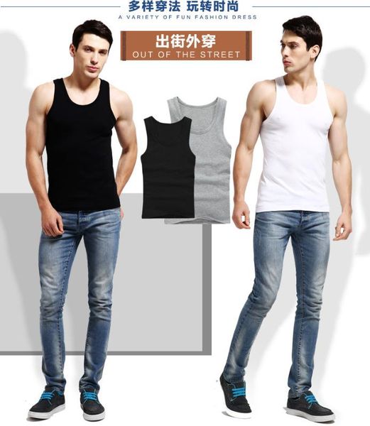 cotton mens sport underwear sleeveless tank solid muscle vest undershirts o-neck gymclothing 2020, White;black
cotton mens sport underwear sleeveless tank solid muscle vest undershirts o-neck gymclothing 2020, White;black