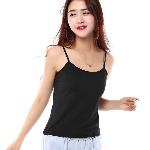 tank women summer casual camisoles women's t-shirt spaghetti strap cropped vest female camis fashion synthetic cotton, White
tank women summer casual camisoles women's t-shirt spaghetti strap cropped vest female camis fashion synthetic cotton, White