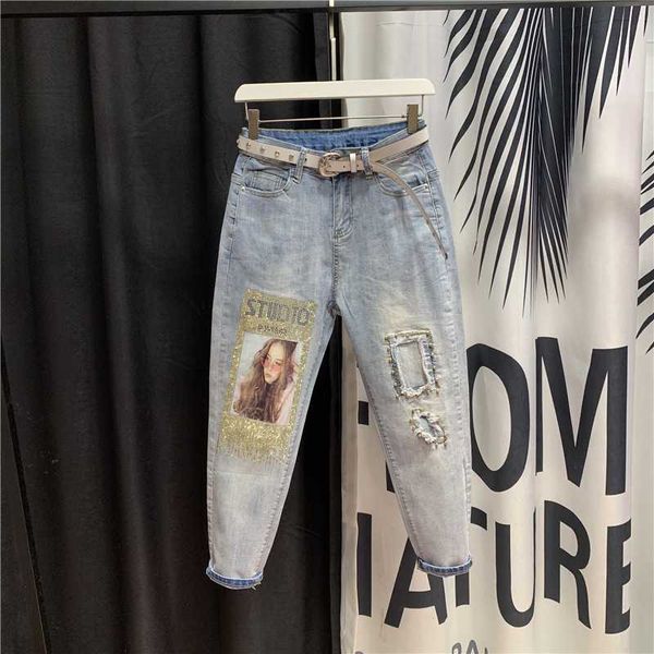 womens jeans female summer high waist hole stickers ripped jeans ins temperament girls ladies denim pants jean pants, Blue
womens jeans female summer high waist hole stickers ripped jeans ins temperament girls ladies denim pants jean pants, Blue