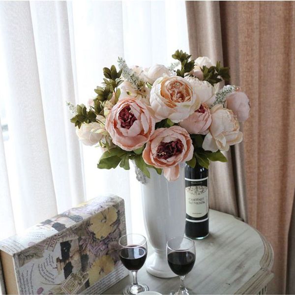 silk peony flower artificial flowers 13 heads european peony fake wedding bride bouquet indoor home party decoration
silk peony flower artificial flowers 13 heads european peony fake wedding bride bouquet indoor home party decoration