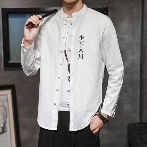4 цвета vintage мужская рубашка в китайском стиле льняные solid color 2020 кнопка hanfu tops ретро с длинным рукавом повседневные мужские ру, White;black
4 цвета vintage мужская рубашка в китайском стиле льняные solid color 2020 кнопка hanfu tops ретро с длинным рукавом повседневные мужские ру, White;black