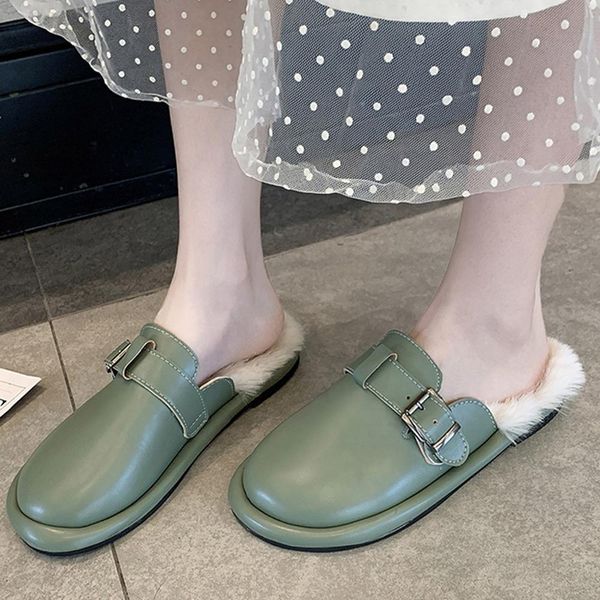 winter women home slippers with faux fur fashion women's outdoor platform-bottom lazy shoes buckle warm slippers casual shoes, Black
winter women home slippers with faux fur fashion women's outdoor platform-bottom lazy shoes buckle warm slippers casual shoes, Black