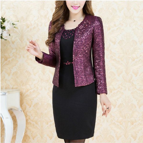 2017 new autumn winter fashion long dress mid old age women clothing plus size set suit, White;black
2017 new autumn winter fashion long dress mid old age women clothing plus size set suit, White;black