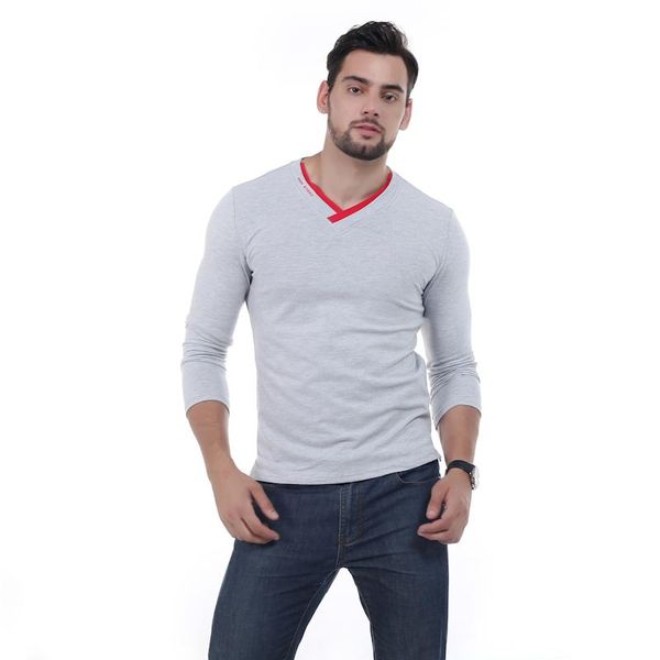 male brand new long sleeve solid t shirt v-neck collar slim men t -shirt fashion mens tee shirt t shirts famous 5xl, White;black
male brand new long sleeve solid t shirt v-neck collar slim men t -shirt fashion mens tee shirt t shirts famous 5xl, White;black