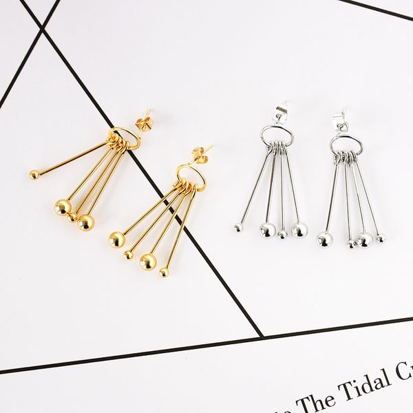 maxi retro style size ball umbrella bead earrings special tassel style personality cool geometry size beads long tassel beaded earrings, Silver
maxi retro style size ball umbrella bead earrings special tassel style personality cool geometry size beads long tassel beaded earrings, Silver