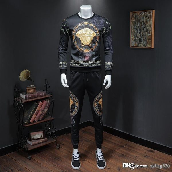 medusa men's suit 2019 autumn new clothes men's digital printed feet sweat pants sweater two-piece size -5xl, Gray
medusa men's suit 2019 autumn new clothes men's digital printed feet sweat pants sweater two-piece size -5xl, Gray