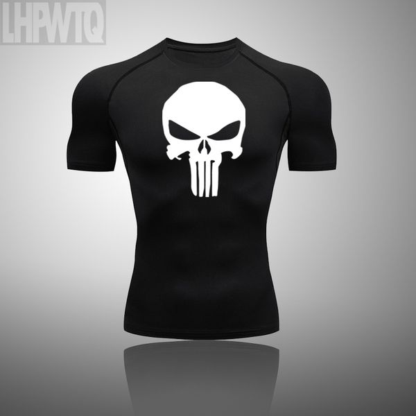 men's skull running t-shirts, quick dry compression sport t-shirts, fitness gym running shirts, punisher sportswear men's jersey, Black;blue
men's skull running t-shirts, quick dry compression sport t-shirts, fitness gym running shirts, punisher sportswear men's jersey, Black;blue