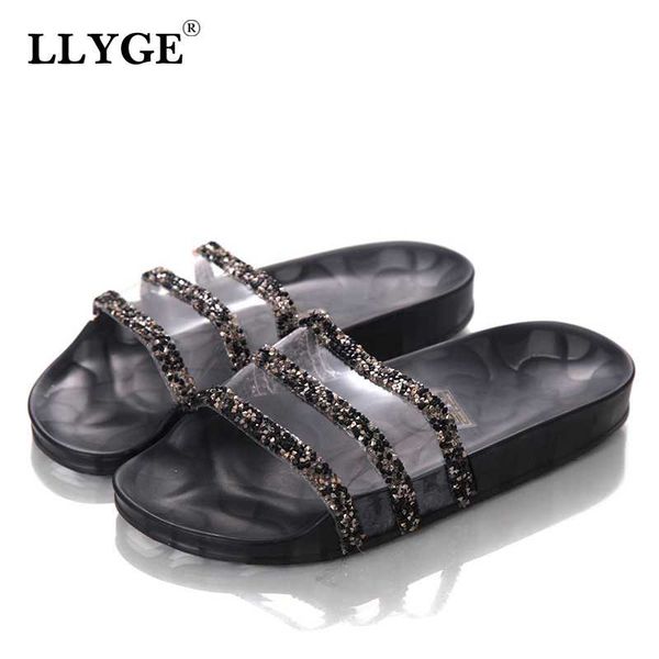 women summer bling slip on home slippers woman sequins transparent flat platform casual slides female non slip shoes lady, Black
women summer bling slip on home slippers woman sequins transparent flat platform casual slides female non slip shoes lady, Black