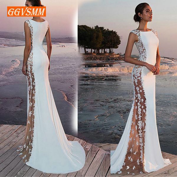 fashion ivory mermaid long evening dresses women 2019 evening gown scoop stretch fabric lace zipper sleeveles formal party dress, White;black
fashion ivory mermaid long evening dresses women 2019 evening gown scoop stretch fabric lace zipper sleeveles formal party dress, White;black