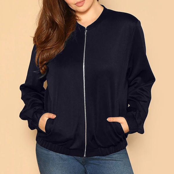 2019 autumn winter women's casual long sleeve plus size solid color long sleeve lace stitching zipper pocket coat l0808, Black;brown
2019 autumn winter women's casual long sleeve plus size solid color long sleeve lace stitching zipper pocket coat l0808, Black;brown