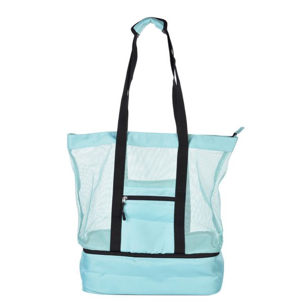 single shoulder mesh beach tote bag zipper and insulated picnic cooler bag ice pack outdoor drink multifunctional handbag
single shoulder mesh beach tote bag zipper and insulated picnic cooler bag ice pack outdoor drink multifunctional handbag