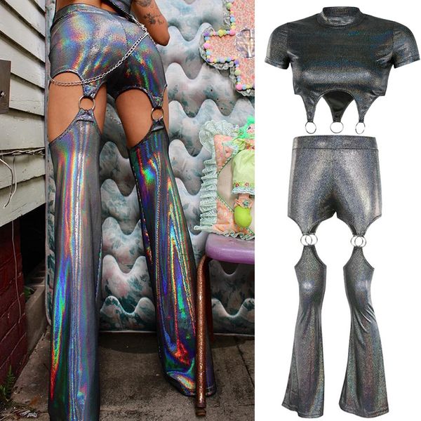 nightclub female dj festival rave clothes stage gogo dance costumes performance clothing laser light flare pants suit sl2419, Black;red
nightclub female dj festival rave clothes stage gogo dance costumes performance clothing laser light flare pants suit sl2419, Black;red