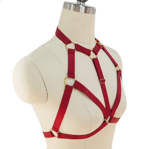 red gold ring pole dance harness belt gothic rave cage bra bralette body harness lingerie women fetish bondage bra, Black;white
red gold ring pole dance harness belt gothic rave cage bra bralette body harness lingerie women fetish bondage bra, Black;white