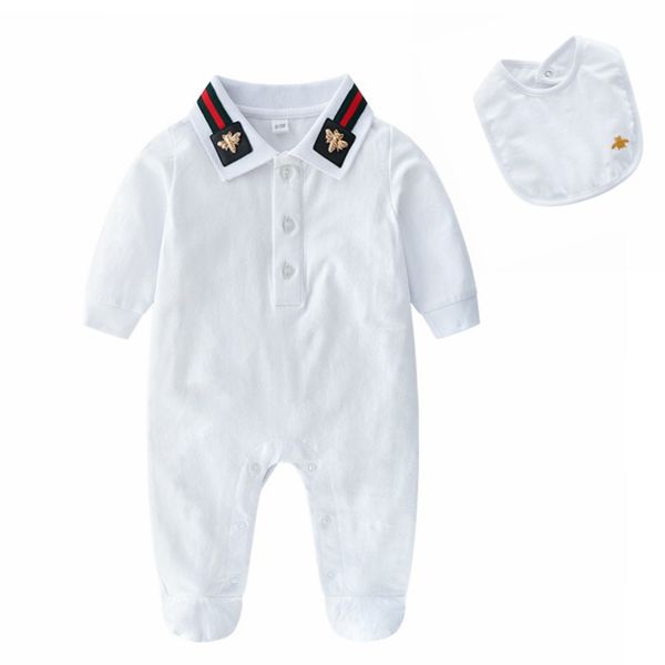 kids rompers 2019 INS hot selling New spring infant Kids solid color baby climbing long sleeved cartoon bee high quality cotton romper+ bibs
kids rompers 2019 INS hot selling New spring infant Kids solid color baby climbing long sleeved cartoon bee high quality cotton romper+ bibs