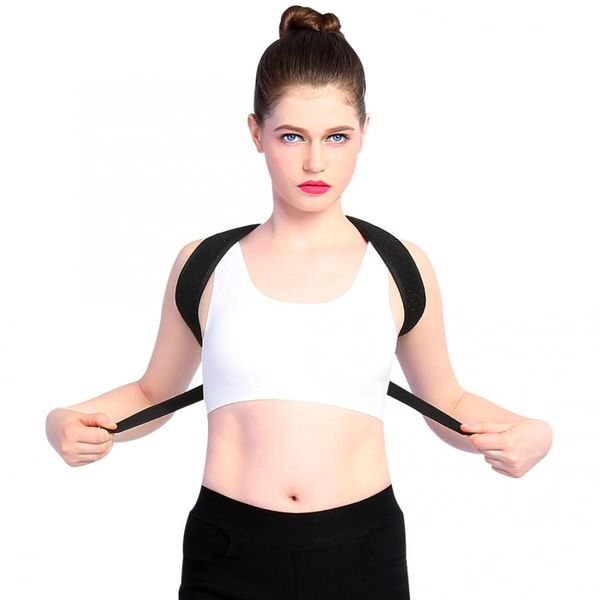 back support nylon posture corrector support adjustable posture belt fit bust 35-48inch sports safety, Black;blue
back support nylon posture corrector support adjustable posture belt fit bust 35-48inch sports safety, Black;blue