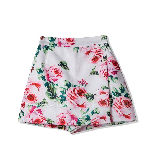 new 2018 spring blossoming rose printed dark jacquard oblique assembling piece tall waist wide leg skirt, White;black
new 2018 spring blossoming rose printed dark jacquard oblique assembling piece tall waist wide leg skirt, White;black