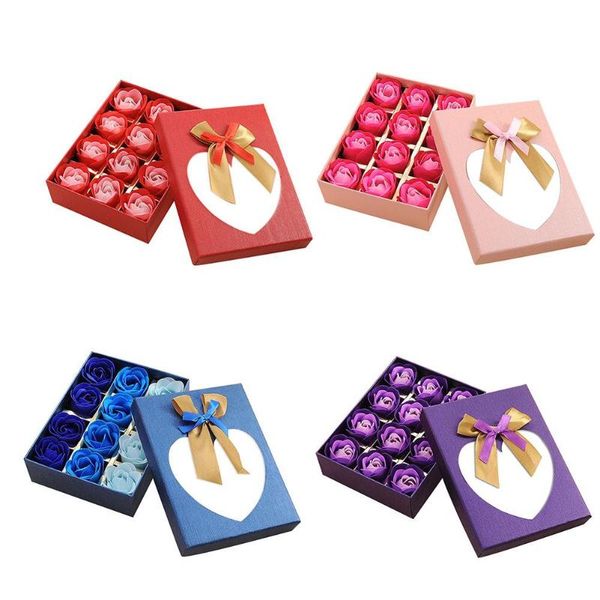 12pcs rose flowers scented soap bath body petal perfumed soap with bowknot packing box creative valentine day gift
12pcs rose flowers scented soap bath body petal perfumed soap with bowknot packing box creative valentine day gift