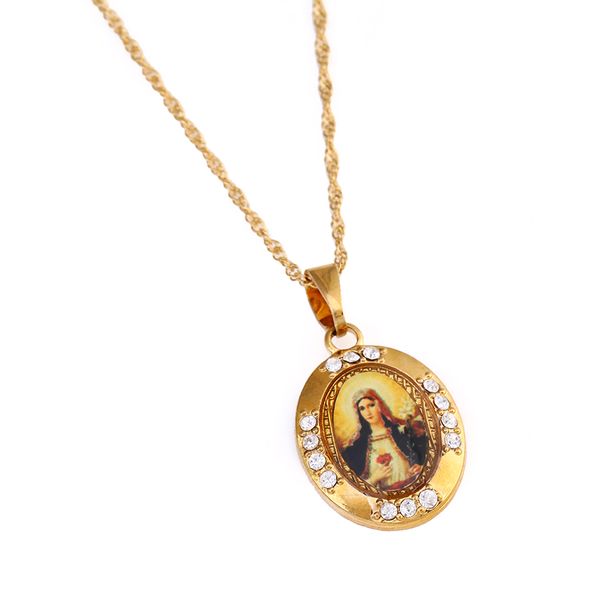 gold color virgin mary necklace women religious prayer necklaces pendants women jewelry gift, Silver
gold color virgin mary necklace women religious prayer necklaces pendants women jewelry gift, Silver