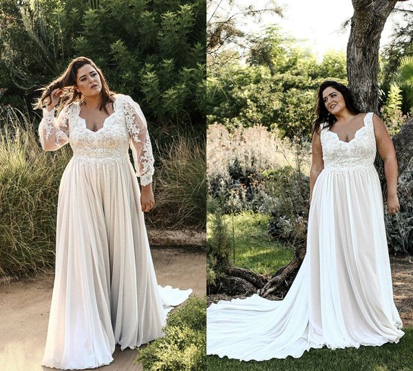 2020 new arrival wedding gowns lace tulle beads zipper plus size wedding dresses floor length long sleeve bridal gowns, White
2020 new arrival wedding gowns lace tulle beads zipper plus size wedding dresses floor length long sleeve bridal gowns, White