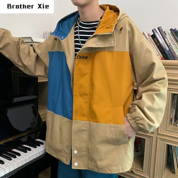 spring jacket men's fashion hit color casual hooded jacket man streetwear wild loose hip hop bomber mens large size m-5xl, Black;brown
spring jacket men's fashion hit color casual hooded jacket man streetwear wild loose hip hop bomber mens large size m-5xl, Black;brown