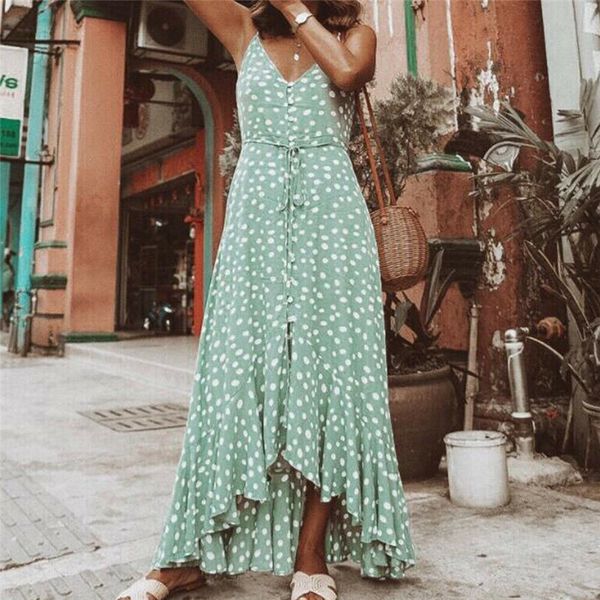 women maxi boho v-neck dress dot selling print beach evening party dress casual long sundress ladies long dresses, Black;gray
women maxi boho v-neck dress dot selling print beach evening party dress casual long sundress ladies long dresses, Black;gray