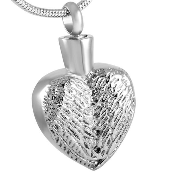 ijd8558 stainless steel cremation feather guardian angel wing heart shape locket pendant necklace for women with chain jewelry, Silver
ijd8558 stainless steel cremation feather guardian angel wing heart shape locket pendant necklace for women with chain jewelry, Silver
