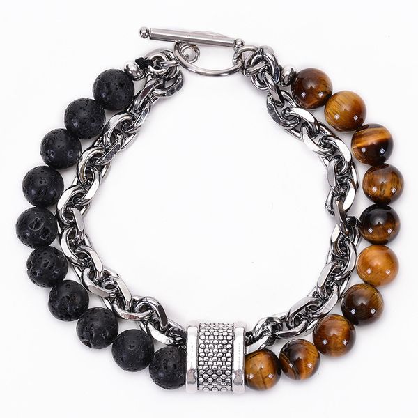 stainless steel natural stone bracelet white turquoise lava rock tiger eye luxury designer jewelry bracelet mens yoga bracelets gift, Black
stainless steel natural stone bracelet white turquoise lava rock tiger eye luxury designer jewelry bracelet mens yoga bracelets gift, Black