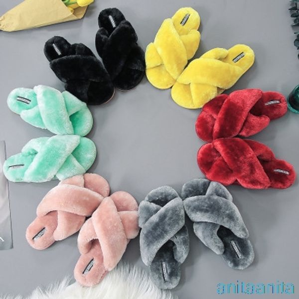 candy color women slippers indoor outdoor shoes soft home slippers plush cross non-slip fur shoes flat casual female, Black
candy color women slippers indoor outdoor shoes soft home slippers plush cross non-slip fur shoes flat casual female, Black
