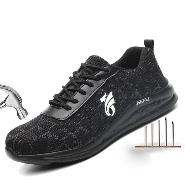 men steel toe work safety shoes breathable anti-smashing anti-puncture work safety boot non-slip protective footwear shoes, Black
men steel toe work safety shoes breathable anti-smashing anti-puncture work safety boot non-slip protective footwear shoes, Black