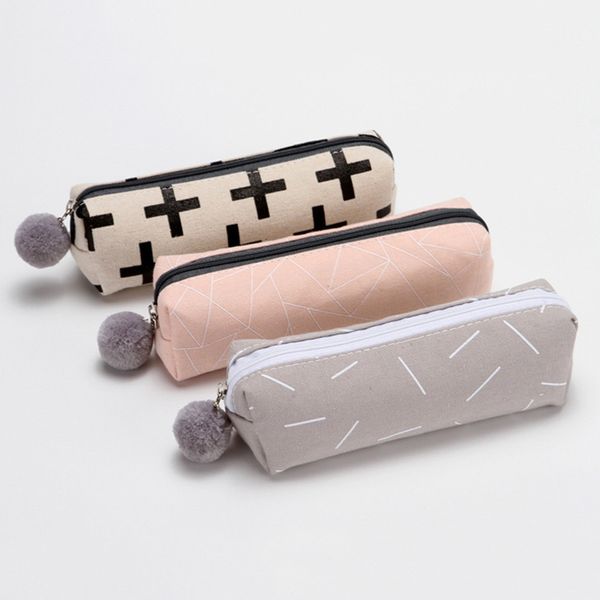 plush ball pencil case for girls cute canvas cosmetic bag pen bag stationery pouch box office supplies
plush ball pencil case for girls cute canvas cosmetic bag pen bag stationery pouch box office supplies