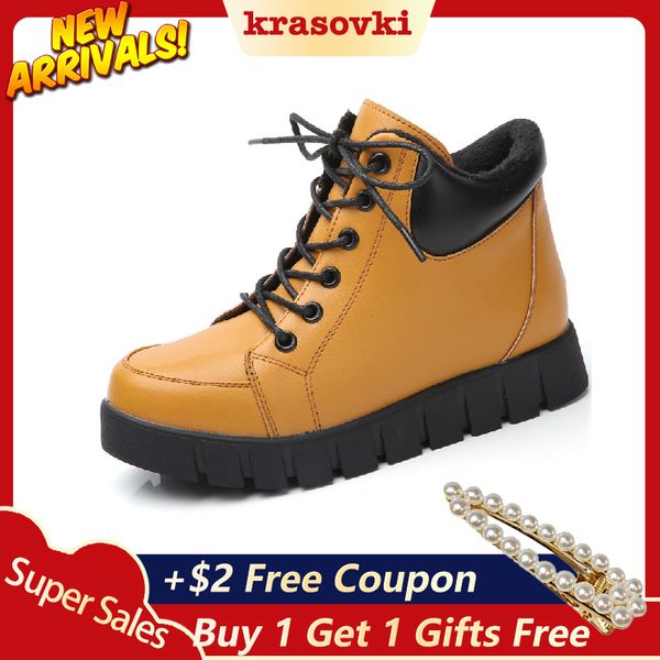 krasovki boots women winter flat bottom fashion casual shoes fleece heating dropshipping breathable lace winter boots women, Black
krasovki boots women winter flat bottom fashion casual shoes fleece heating dropshipping breathable lace winter boots women, Black