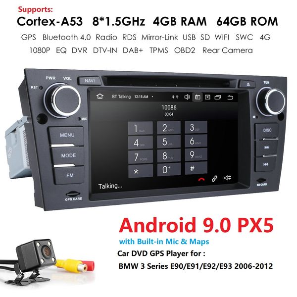 dsp ips android 9.0 4g 64g автомобильный dvd плеер gps радио для e90 e91 e92 e93 m3 330i 320i 325i 328 cam-in fm am rds dvr obd dvb-t
dsp ips android 9.0 4g 64g автомобильный dvd плеер gps радио для e90 e91 e92 e93 m3 330i 320i 325i 328 cam-in fm am rds dvr obd dvb-t