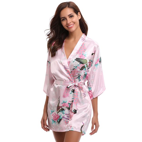 women's sleepwear aibrou women summer nightwear silk short peacock print robes kimono bathrobe rayon nightgown home clothes sleep, Black;red
women's sleepwear aibrou women summer nightwear silk short peacock print robes kimono bathrobe rayon nightgown home clothes sleep, Black;red